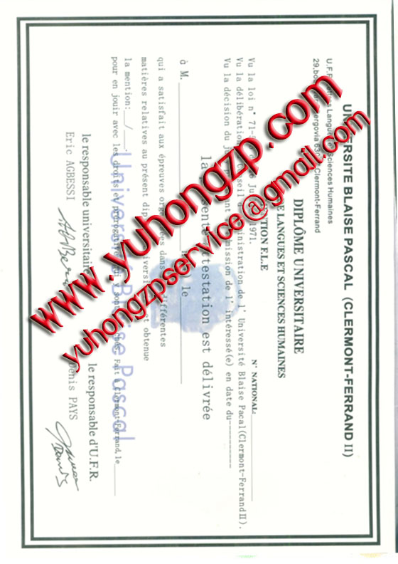 Pascal University degree Pascal University degree