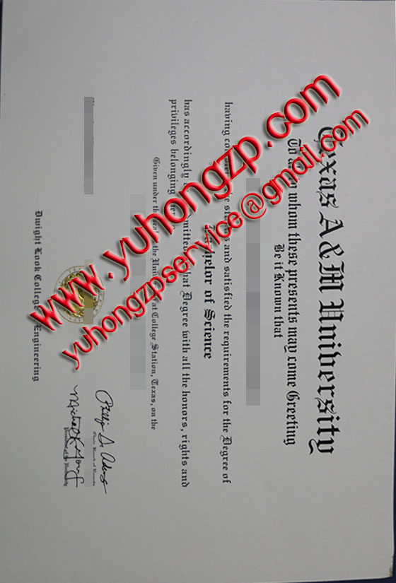 Texas A & M University degree Texas A & M University degree
