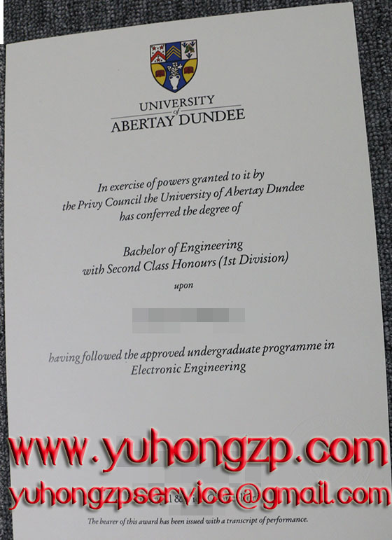 University of Abertay Dundee degree University of Abertay Dundee degree