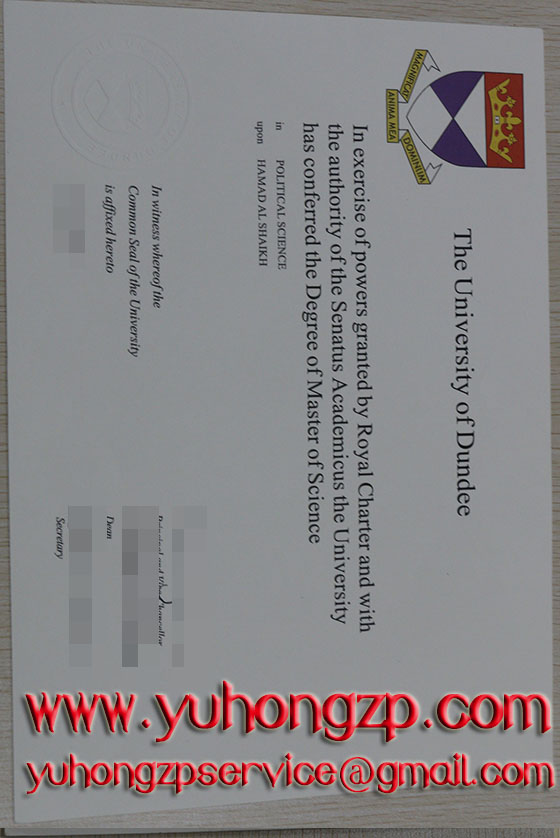 University of Dundee degree University of Dundee degree