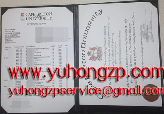 Cape Breton University diploma and transcript Cape Breton University diploma and transcript