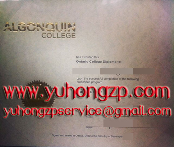 Algonquin College degree Algonquin College degree
