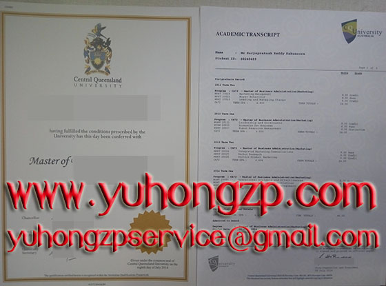 Central Queensland University degree and transcript Central Queensland University degree and transcript