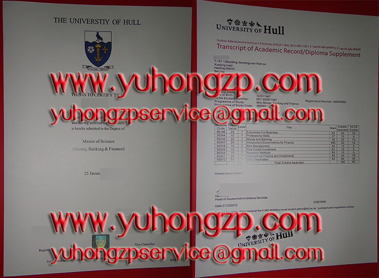Hull University degree and transcript Hull University degree and transcript