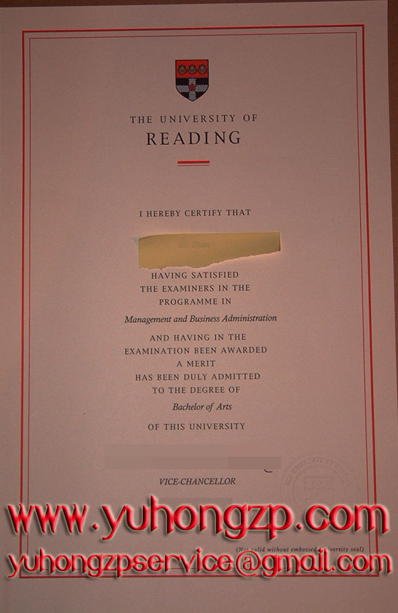 University of Reading degree University of Reading degree