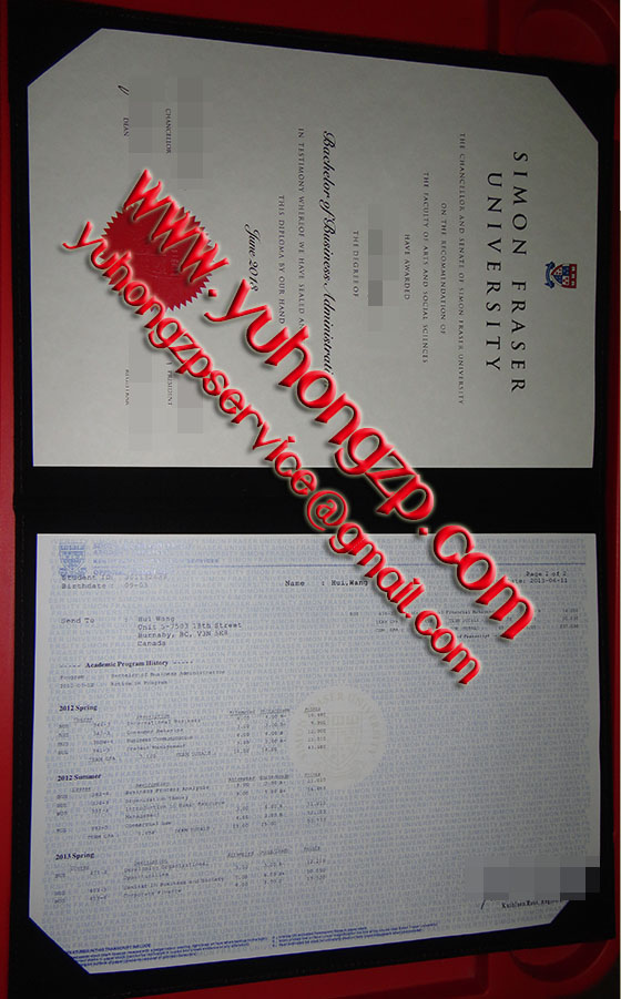 Simon Fraser University degree and transcript Simon Fraser University degree and transcript