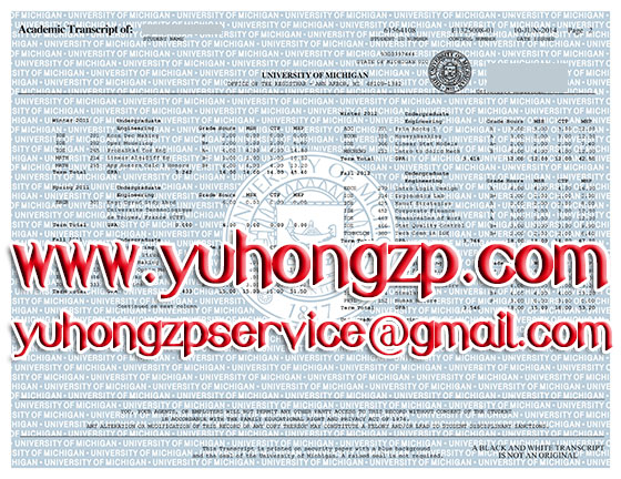 University of Michigan transcript University of Michigan transcript