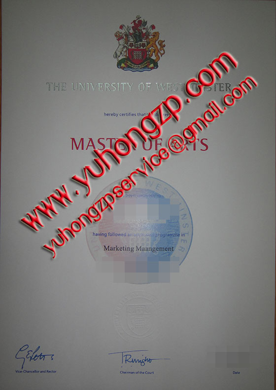 University of Westminster degree University of Westminster degree