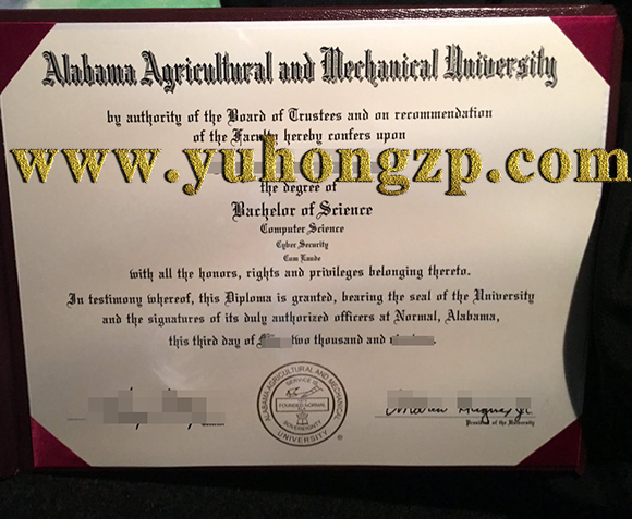 Alabama Agricultural and Mechanical University diploma