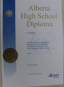 Alberta High School diploma, buy fake diploma and transcript online