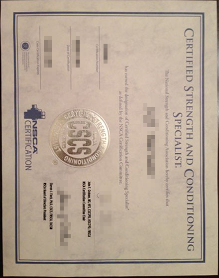 Buy Certified Strength and Conditioning Specialist certificate, buy CSCS certificate