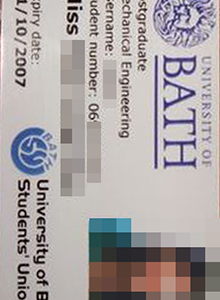 student card of the University of Bath,buy fake degree is quite easy
