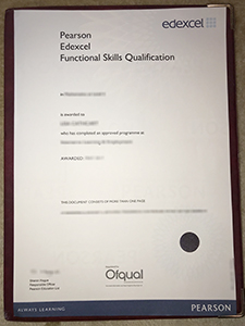 Pearson Edexcel FSQ certificate, Buy fake Pearson Edexcel Functional Skills Qualification certificate online