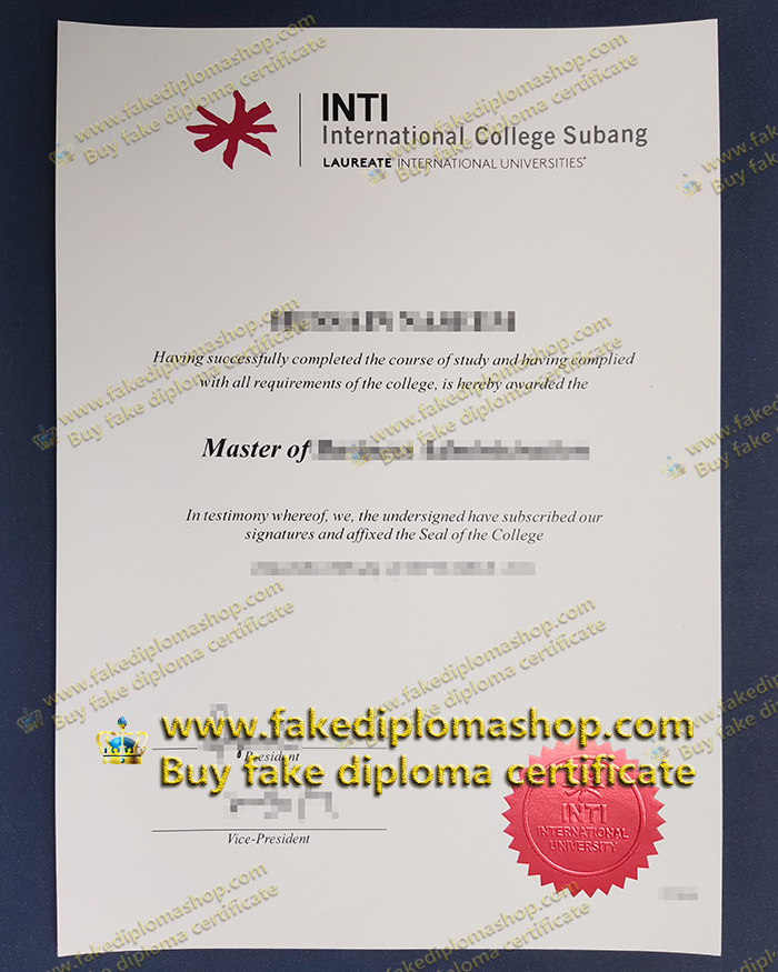 INTI University degree of Master INTI University degree of Master