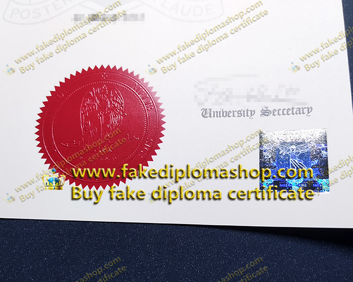 Melbourne University Bachelor degree seal and hologram Melbourne University Bachelor degree seal and hologram