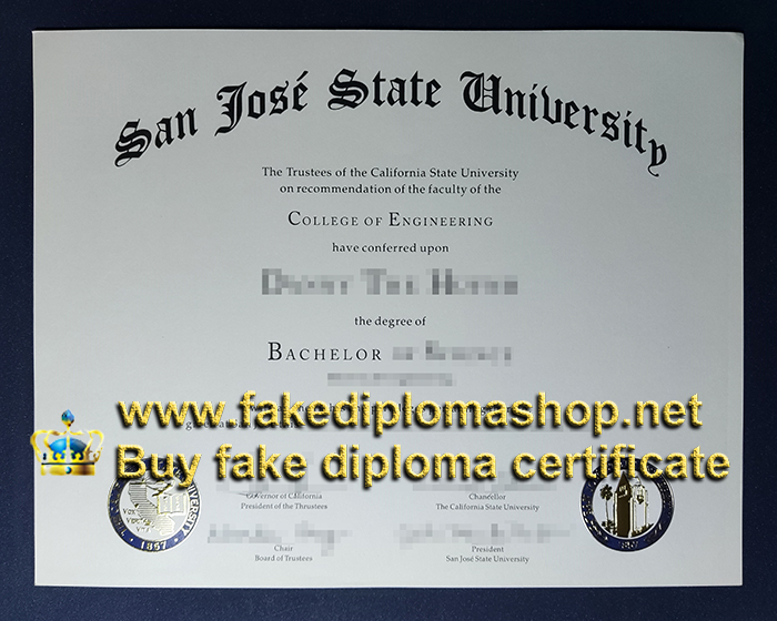 SJSU degree, San Jose State University diploma