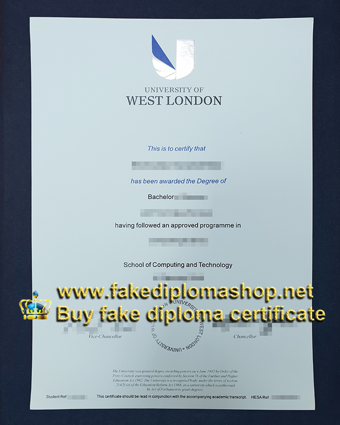 University of West London degree, UWL diploma