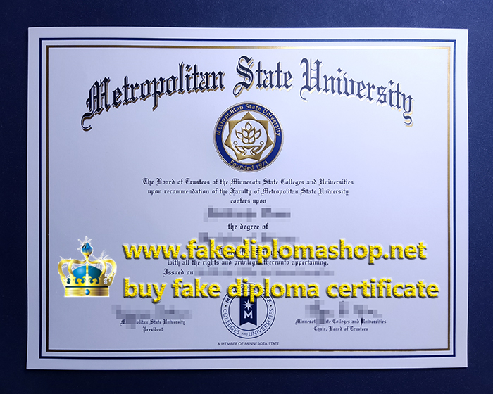 Metropolitan State University diploma Metropolitan State University diploma