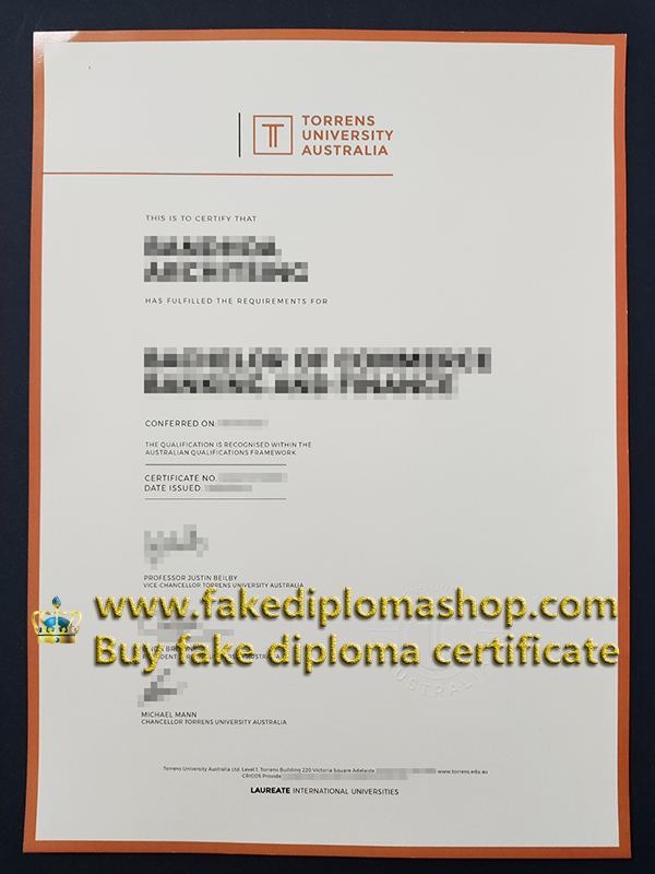 Torrens University Australia certificate Torrens University Australia certificate