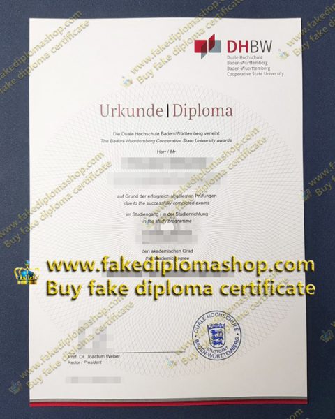 DHBW Urkunde Diploma For Sale Buy A Fake DHBW Diploma degree