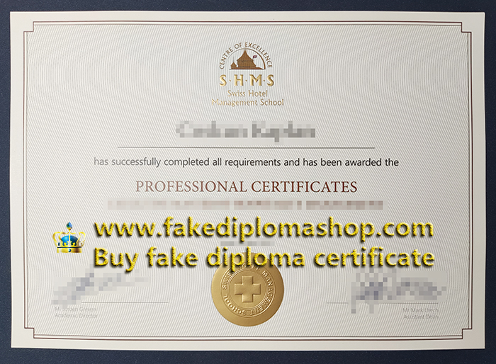 SHMS certificate SHMS certificate