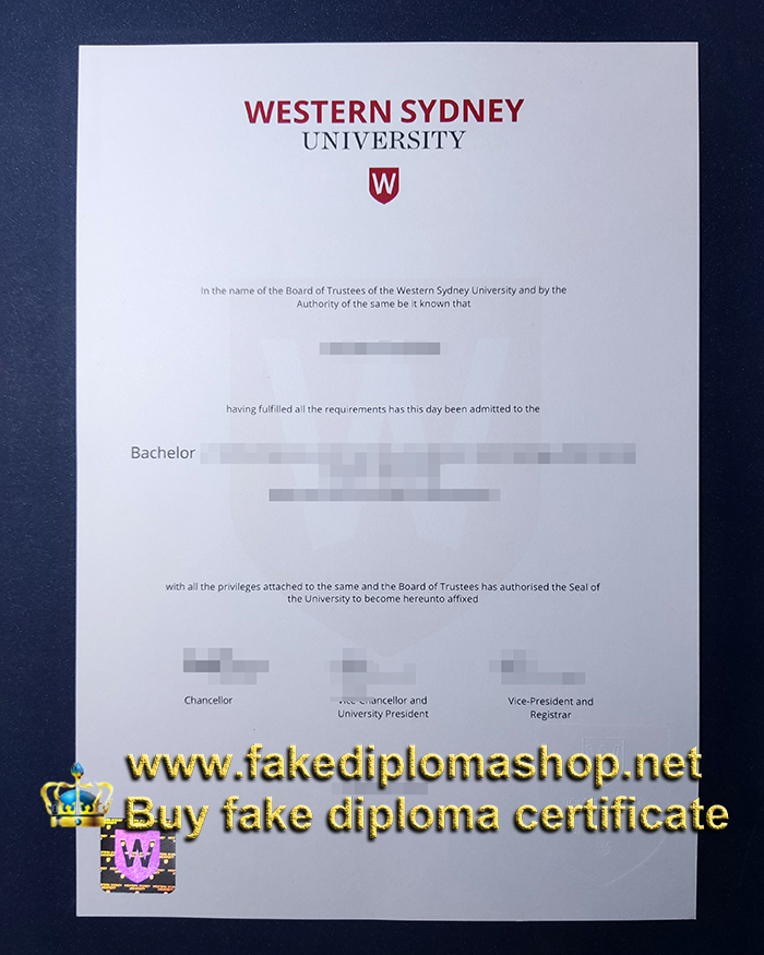 Western Sydney University diploma, WSU diploma Western Sydney University diploma, WSU diploma