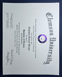 How to get a fake Clemson University diploma of Bachelor of Science?