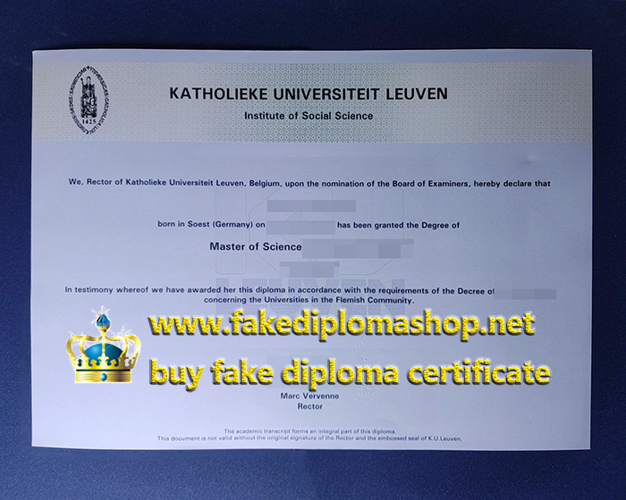 KU Leuven degree, Katholieke Universiteit Leuven degree