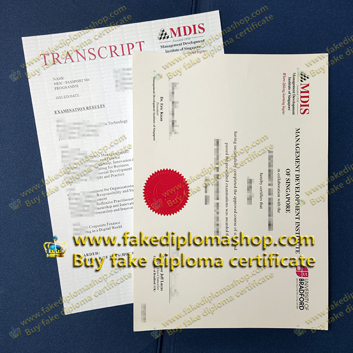 MDIS diploma and transcript MDIS diploma and transcript
