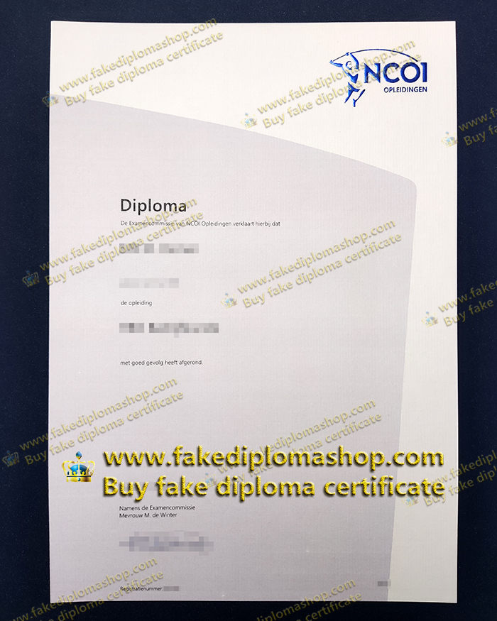 NCOI Opleidingen diploma NCOI Opleidingen diploma