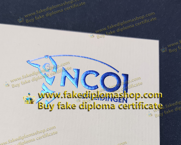 NCOI Opleidingen diploma of blue gold seal NCOI Opleidingen diploma of blue gold seal
