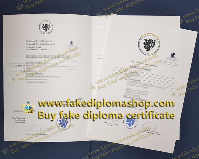 University of Wuppertal diploma of Bachelor University of Wuppertal diploma of Bachelor