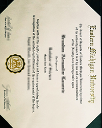 Premium ENU diploma for sale, Buy a fake Eastern Michigan University diploma online