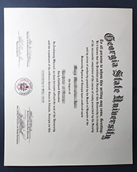 Order a fake Georgia State University diploma of Bachelor, GSU for sale