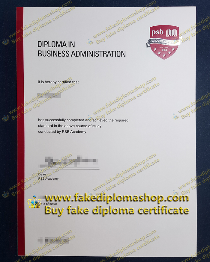 PSB Academy diploma PSB Academy diploma