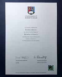 Order a fake University of Birmingham degree of Bachelor in the UK