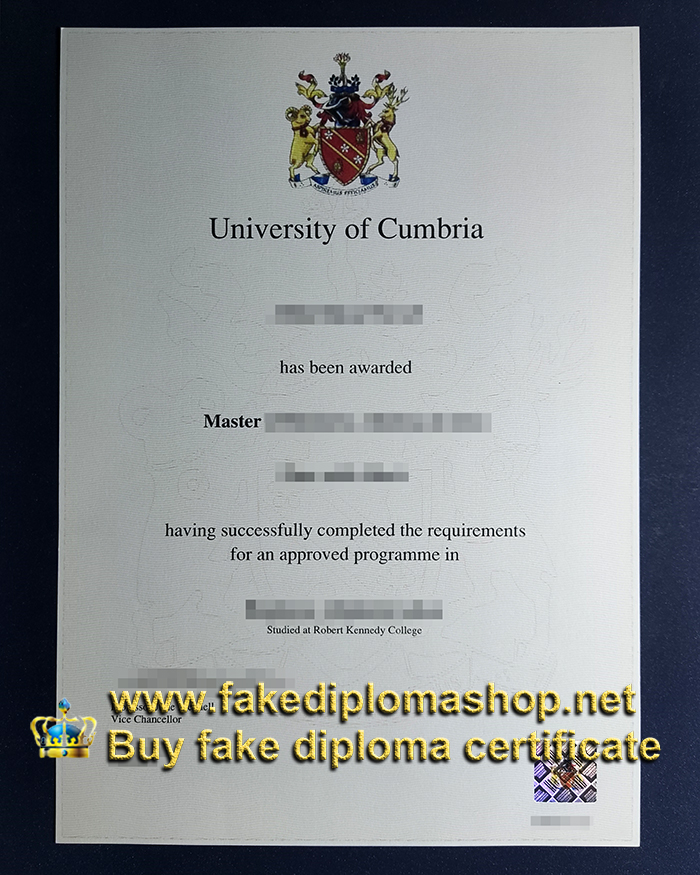 University of Cumbria diploma