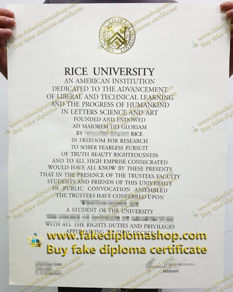 Obtain a fake William Marsh Rice University diploma quickly