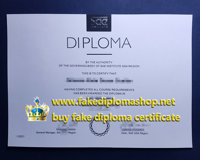 SAE Institute diploma SAE Institute diploma