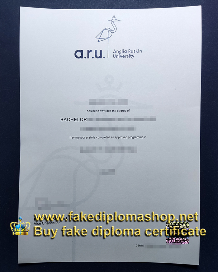 ARU fake degree certificate, Anglia Ruskin University diploma