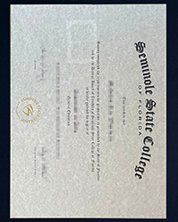Buy a Seminole State College of Florida diploma with a real raised seal