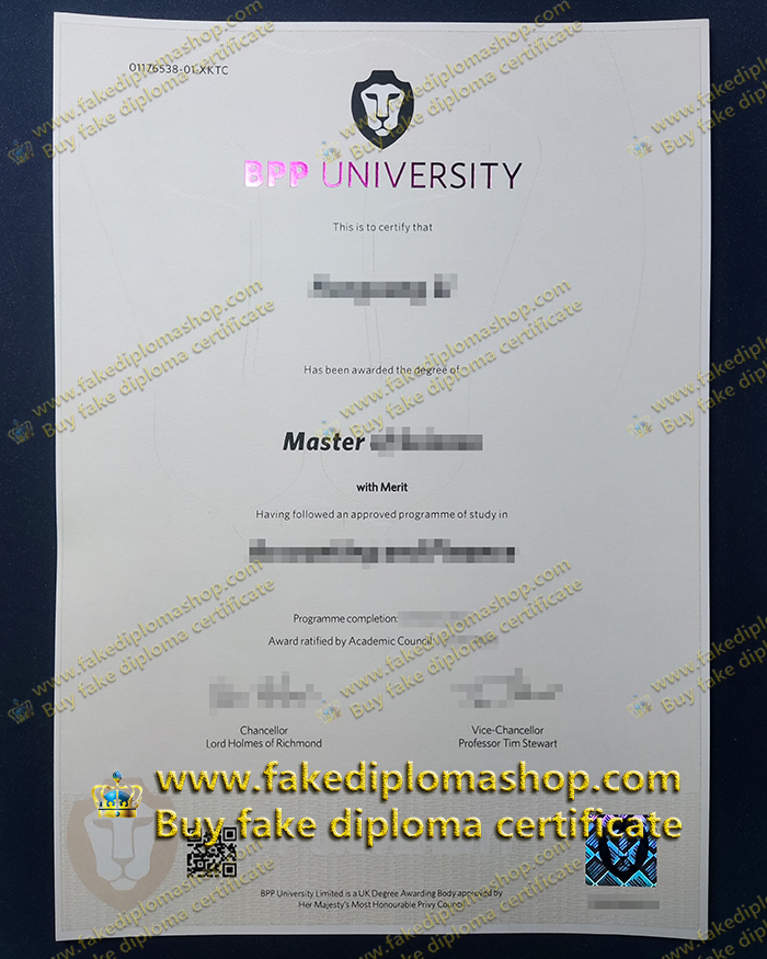 BPP University Master diploma BPP University Master diploma