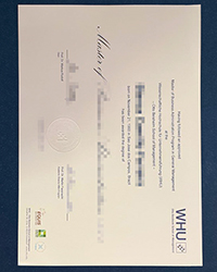 Purchase WHU diploma of Master, WHU Vallendar diploma online