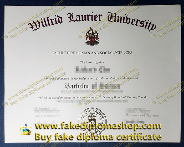 WLU diploma of Bachelor, Wilfrid Laurier University diploma WLU diploma of Bachelor, Wilfrid Laurier University diploma