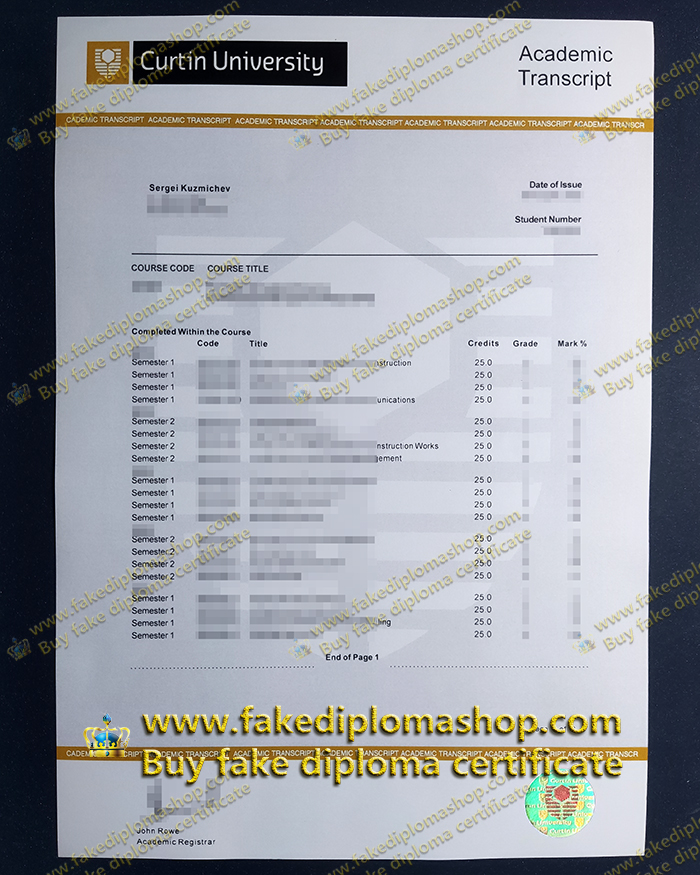 fake Curtin University transcript fake Curtin University transcript