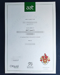Purchase a Fake AAT Level 3 certificate, Association of Accounting Technicians certificate