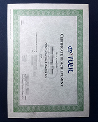How much to Purchase a fake TOEIC certificate online?