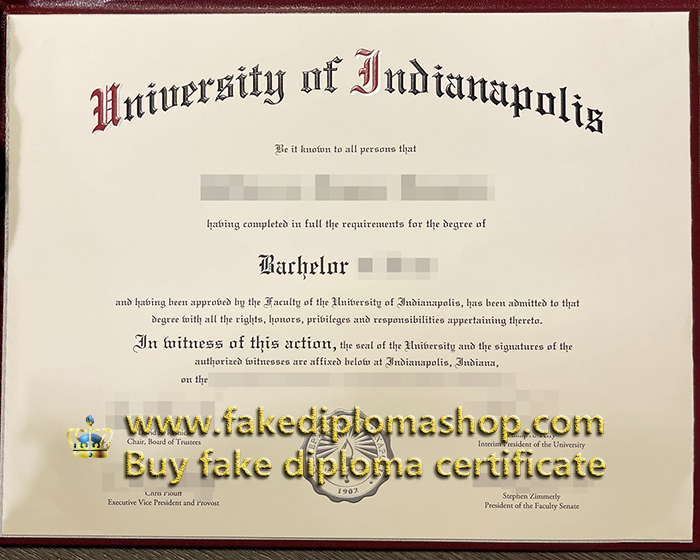 University of Indianapolis diploma University of Indianapolis diploma