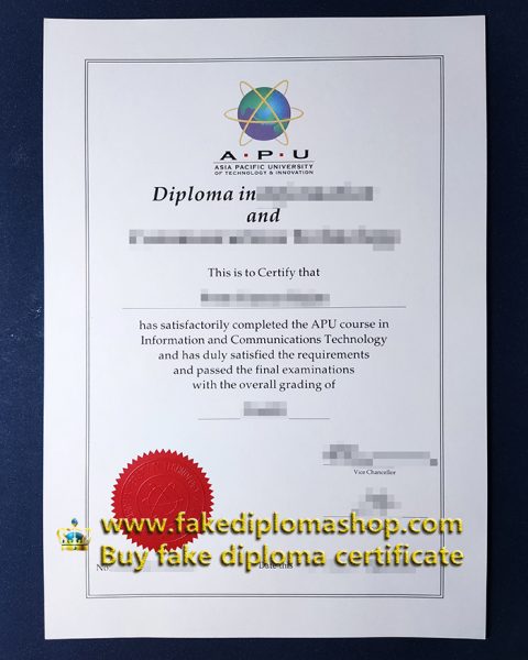 Phony APU diploma certificate Asia Pacific University of Technology Phony APU diploma certificate Asia Pacific University of Technology