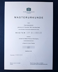 TUC diploma of Master, Order an Chemnitz University of Technology degree